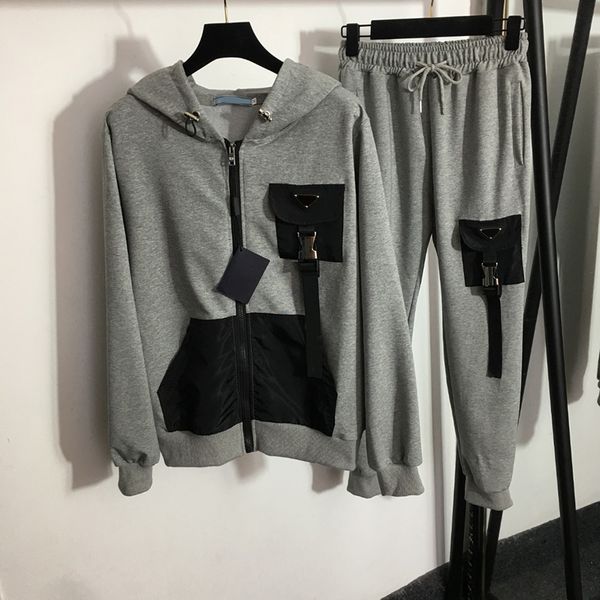 hip hop personality tracksuits latest pocket designer sport tracksuit 2 colors hooded coats trousers set, Gray
hip hop personality tracksuits latest pocket designer sport tracksuit 2 colors hooded coats trousers set, Gray
