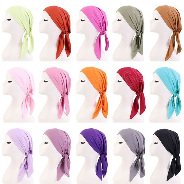 muslims women cotton pre tied bandage turban cap elastic band headscarf head cover hair loss scarf wrap cancer patients beanie, Blue;gray
muslims women cotton pre tied bandage turban cap elastic band headscarf head cover hair loss scarf wrap cancer patients beanie, Blue;gray