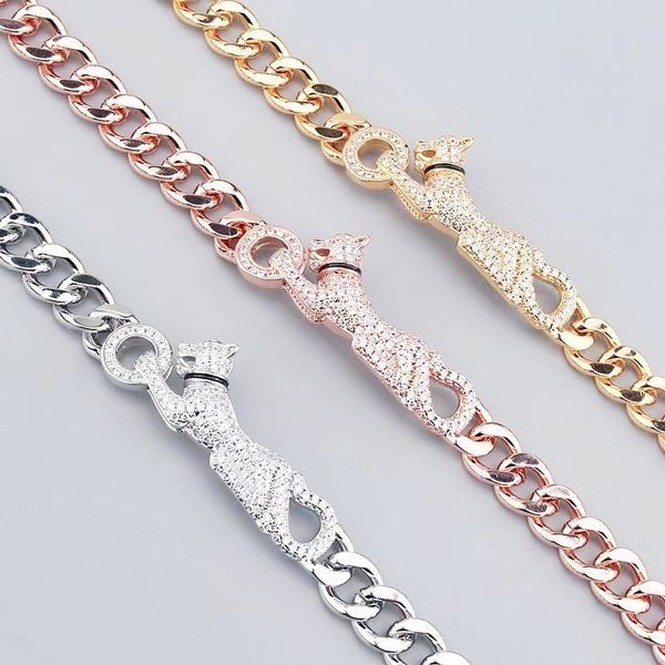18k gold chain new fashion designer bracelet luxury hip hop bracelet girl boys christmas gift classic animal jewelry, Black
18k gold chain new fashion designer bracelet luxury hip hop bracelet girl boys christmas gift classic animal jewelry, Black