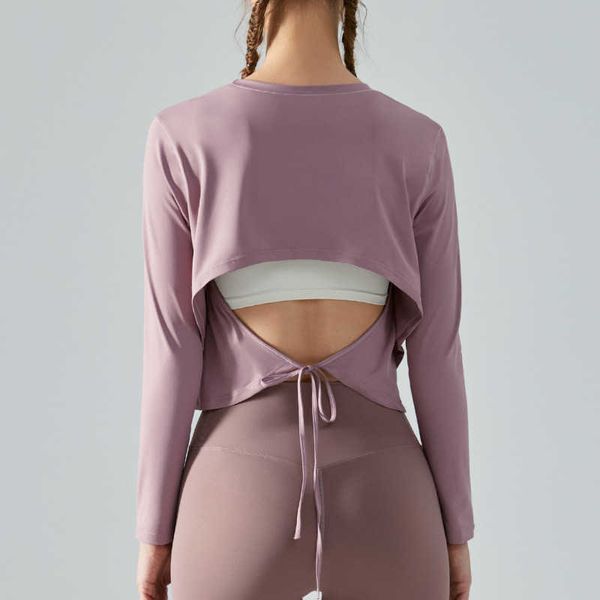 lu-384 women's yoga hollow out back strap long sleeve running bodysuit loose casual sports shirt, White
lu-384 women's yoga hollow out back strap long sleeve running bodysuit loose casual sports shirt, White