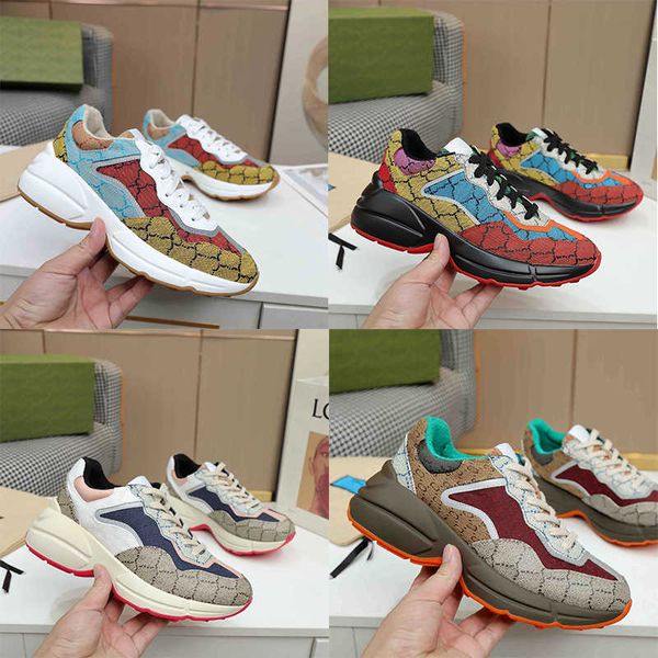 2022 rhyton sneakers casual shoes classic women multicolor men sneaker vintage platform luxury chaussures woman shoe designer sneaker with, Black
2022 rhyton sneakers casual shoes classic women multicolor men sneaker vintage platform luxury chaussures woman shoe designer sneaker with, Black