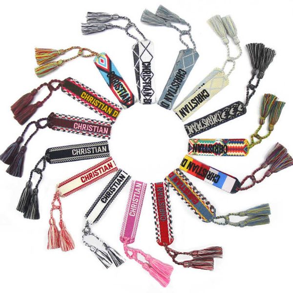 luxury fashion women bracelets brand d designer bangle jewelry bohemian female embroidered letter hand woven tassel rope bracelet men girl f, Golden;silver
luxury fashion women bracelets brand d designer bangle jewelry bohemian female embroidered letter hand woven tassel rope bracelet men girl f, Golden;silver