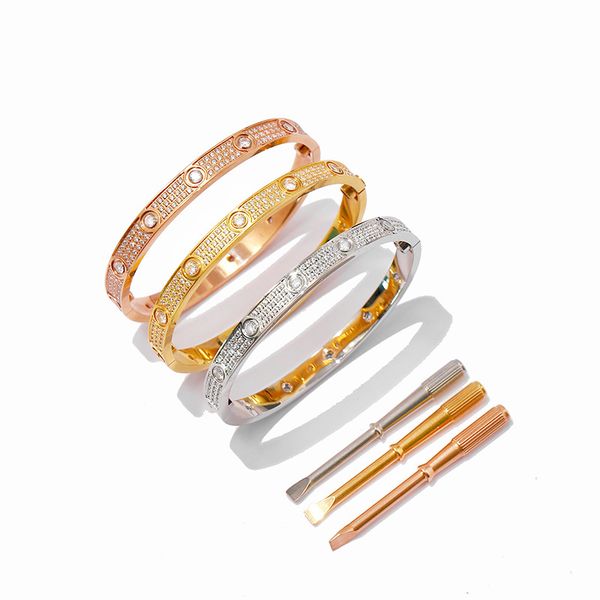 2022 new love screw bracelets bangles with full cz diamond silver rose gold bangle with screwdriver bracelet for lovers titanium steel jewel, Black
2022 new love screw bracelets bangles with full cz diamond silver rose gold bangle with screwdriver bracelet for lovers titanium steel jewel, Black