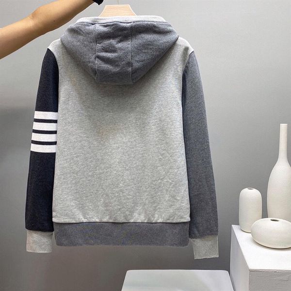 men and women browne autumn and winter new tb cotton stitching four-bar hooded drawstring sweater casual hoodies thom 2020239o, Black
men and women browne autumn and winter new tb cotton stitching four-bar hooded drawstring sweater casual hoodies thom 2020239o, Black