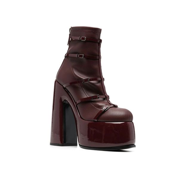 2022 new style lady women ankle boots sheepskin leather fashion high heels round toe booties casual party dress shoes chunky heels platform, Black
2022 new style lady women ankle boots sheepskin leather fashion high heels round toe booties casual party dress shoes chunky heels platform, Black