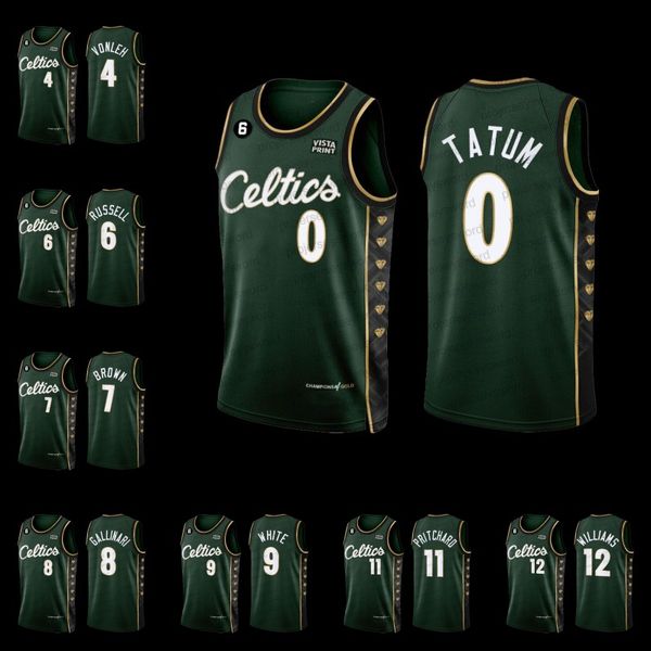 college basketball wears 2022-23 basketball jerseys jayson 0 tatum jaylen 7 brown ray allen 2023 city green edition jersey al horford malcol, Black
college basketball wears 2022-23 basketball jerseys jayson 0 tatum jaylen 7 brown ray allen 2023 city green edition jersey al horford malcol, Black