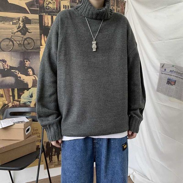 men's sweaters high collar knitted casual slim fit winter basic turtlene oversize fashion pullover sueter masculino g221018, White;black
men's sweaters high collar knitted casual slim fit winter basic turtlene oversize fashion pullover sueter masculino g221018, White;black
