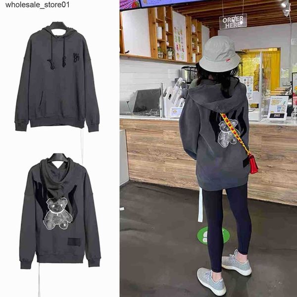 men's hoodies designer sweatshirts we11done warm color luminous bear sweater winter welldone loose fitting couple hoodies, Black
men's hoodies designer sweatshirts we11done warm color luminous bear sweater winter welldone loose fitting couple hoodies, Black
