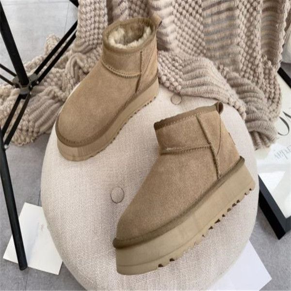 2022 new arrival winter ultra mini platform boot designer ankle snow fur boot brown australia warm booties for woman real leather, Black
2022 new arrival winter ultra mini platform boot designer ankle snow fur boot brown australia warm booties for woman real leather, Black
