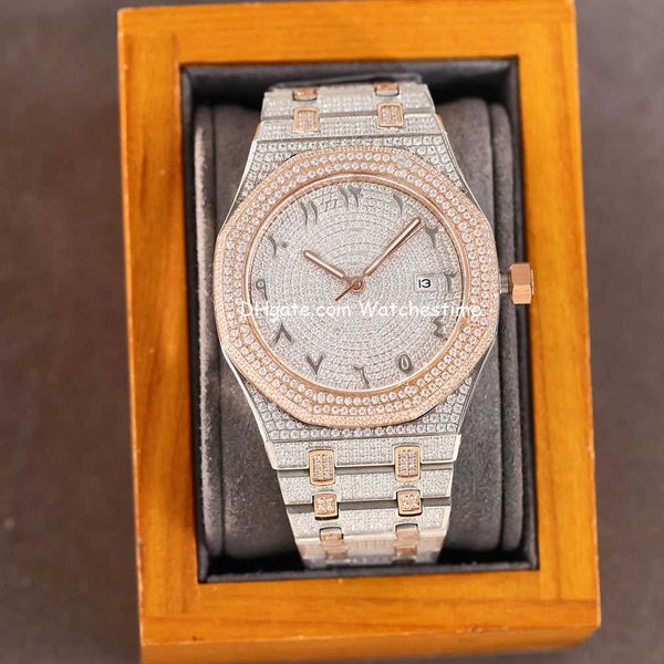 2023wristwatches handmade diamonds watch mens automatic mechanical watch 40mm with diamond-studded steel 904l sapphire busin, Slivery;brown
2023wristwatches handmade diamonds watch mens automatic mechanical watch 40mm with diamond-studded steel 904l sapphire busin, Slivery;brown