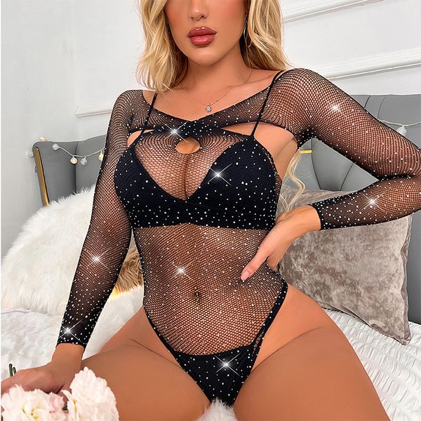 costumes new plus size bodysuit bling rhinestones women outfits women elasticity slim teddy jumpsuit see through long sleeves tigh, Black
costumes new plus size bodysuit bling rhinestones women outfits women elasticity slim teddy jumpsuit see through long sleeves tigh, Black