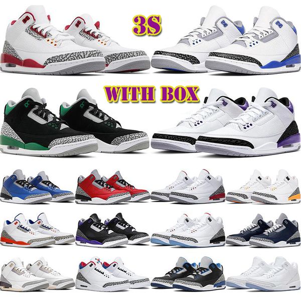 

basketball shoes jumpman 3 3s men women outdoor mens sports sneaker racer blue pine green throw line cardinal red black cement varsity royal