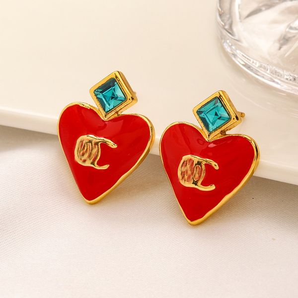 simple 18k gold plated luxury brand designers letters stud stainless steel heart geometric famous women crystal rhinestone earring wedding j, Golden;silver
simple 18k gold plated luxury brand designers letters stud stainless steel heart geometric famous women crystal rhinestone earring wedding j, Golden;silver
