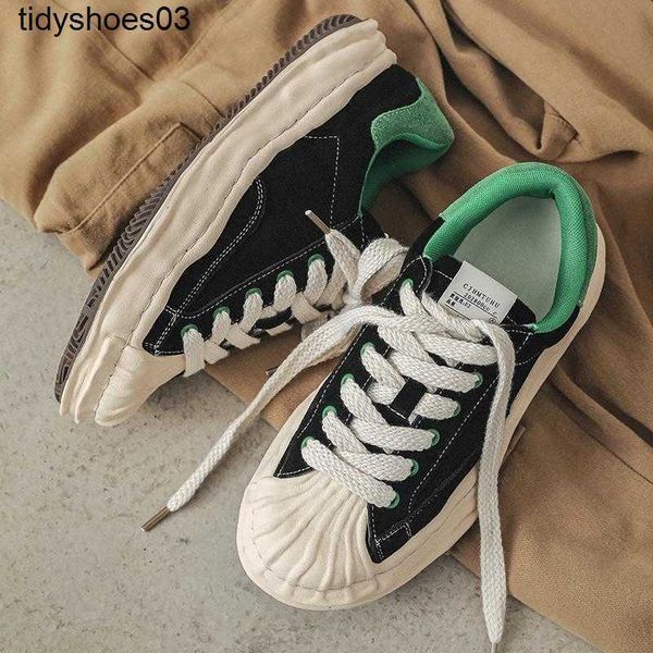 2022 summer quality men's shoes niche design sanyuan kangyu seashell head dissolved casual board shoes trendy dad shoes, Black
2022 summer quality men's shoes niche design sanyuan kangyu seashell head dissolved casual board shoes trendy dad shoes, Black