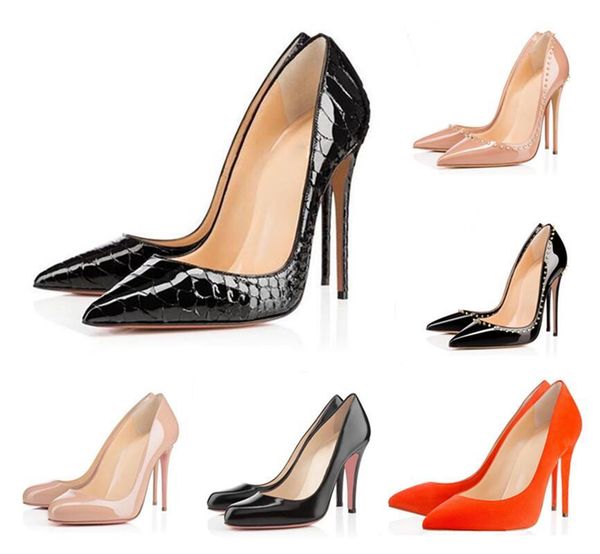 red-bottoms shoe christians fashion high qt women shoes rivet kate style 8 12cm round pointed toes pumps high heels wedding shoe xad, Black
red-bottoms shoe christians fashion high qt women shoes rivet kate style 8 12cm round pointed toes pumps high heels wedding shoe xad, Black