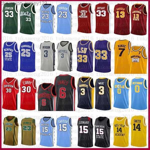 college basketball wears bryant basketball jersey 33 lebron 23 michael james leonard wade irving young university hardaway rodman harden ive, Black
college basketball wears bryant basketball jersey 33 lebron 23 michael james leonard wade irving young university hardaway rodman harden ive, Black