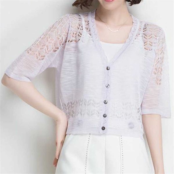 women's sweaters 2022 short summer thin transparent short vest with button short sleeves vhals female tshirt casual sun protection vest, White;black
women's sweaters 2022 short summer thin transparent short vest with button short sleeves vhals female tshirt casual sun protection vest, White;black