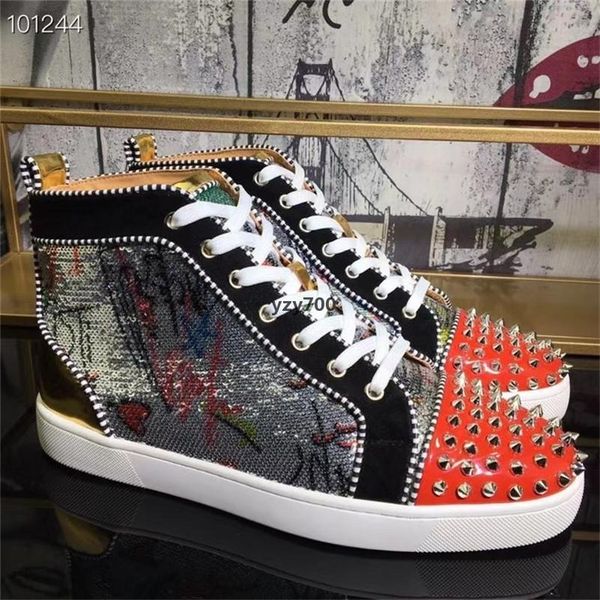 red-bottoms christians designers rivets casual shoes branded studded spikes high-sneakers with box size us 13 balck genuine leathe fvp, Black
red-bottoms christians designers rivets casual shoes branded studded spikes high-sneakers with box size us 13 balck genuine leathe fvp, Black