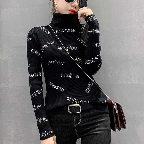 women's sweaters #7404 black winter sweater women 2021 full letters tight women sweaters and pullovers long sleeve casual knitwear pull, White;black
women's sweaters #7404 black winter sweater women 2021 full letters tight women sweaters and pullovers long sleeve casual knitwear pull, White;black