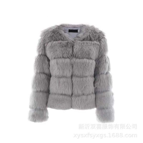 women's faux fur coats 2022 fox imitation women korean version warm fitting faux-fur overcoat, Black
women's faux fur coats 2022 fox imitation women korean version warm fitting faux-fur overcoat, Black
