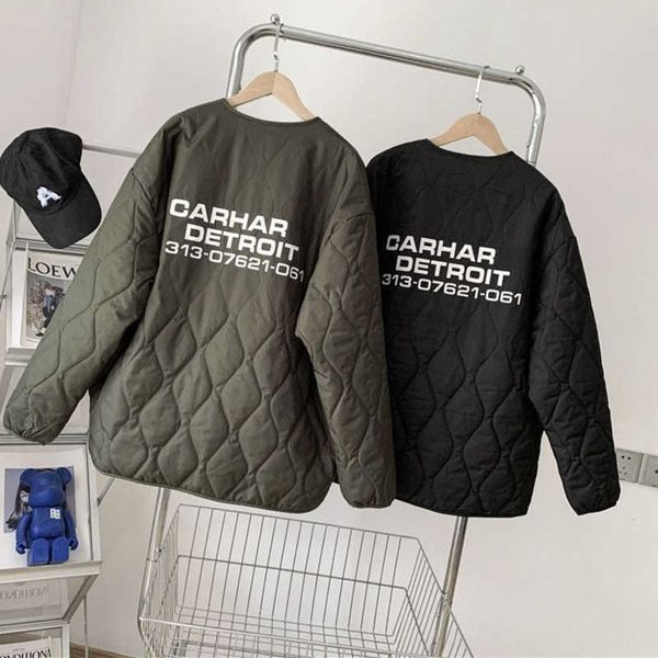winter mens down jacket carhart designer jackets plaid down coat men women work style cardigan trench coats, Black
winter mens down jacket carhart designer jackets plaid down coat men women work style cardigan trench coats, Black