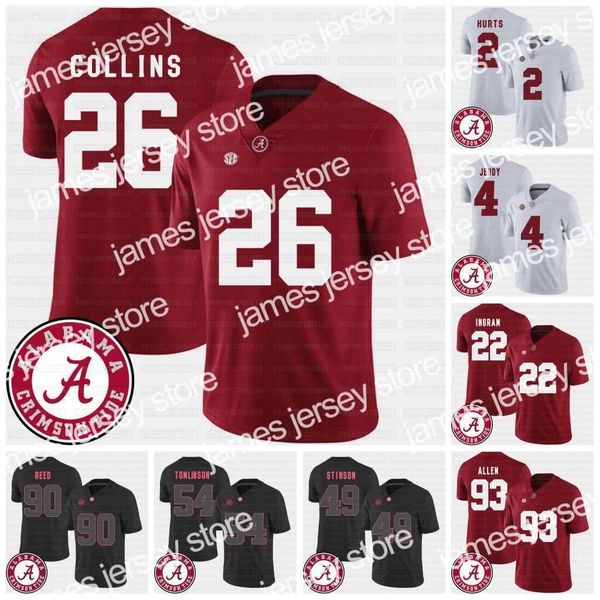 american college football wear alabama crimson tide 2018 college football sec patch jersey 2 derrick henry 4 jerry jeudy 5 ronnie clark smit, Black
american college football wear alabama crimson tide 2018 college football sec patch jersey 2 derrick henry 4 jerry jeudy 5 ronnie clark smit, Black