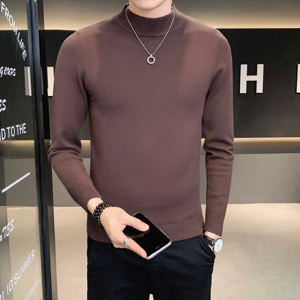 men's sweaters 12colors autumn winter solid long sleeve half turtleneck sweater for men clothing slim fit casual knitted pullovers pull, White;black
men's sweaters 12colors autumn winter solid long sleeve half turtleneck sweater for men clothing slim fit casual knitted pullovers pull, White;black