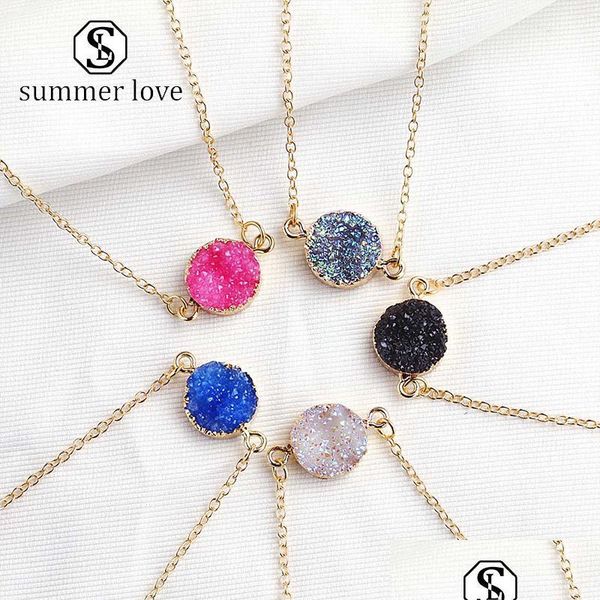pendant necklaces new arrival resin druzy necklaces for women girls fashion gold plated 5 colors round stone pendant necklace lucky j dhp3i, Silver
pendant necklaces new arrival resin druzy necklaces for women girls fashion gold plated 5 colors round stone pendant necklace lucky j dhp3i, Silver