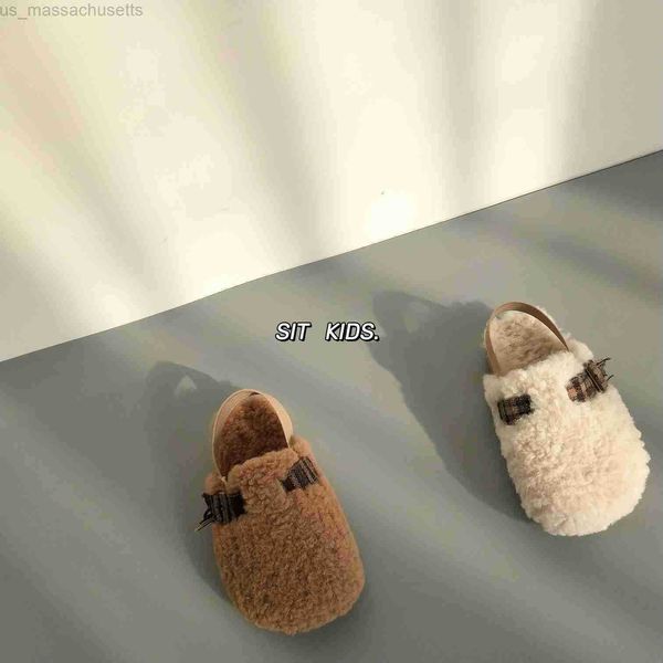 slipper autumn and winter new children' wool shoes korean version ins style boys girls lamb slippers outdoor baotou trailer l221020, Black;grey
slipper autumn and winter new children' wool shoes korean version ins style boys girls lamb slippers outdoor baotou trailer l221020, Black;grey