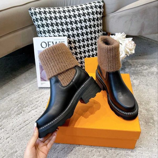 boots british style socks martin boots women's leather 2022 autumn and winter new versatile thick soled, Black
boots british style socks martin boots women's leather 2022 autumn and winter new versatile thick soled, Black