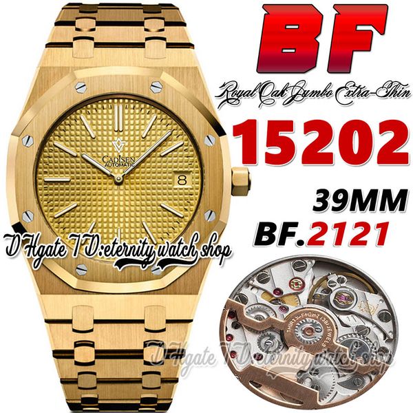 bf v2 bff15202 jumbo extra thin mens watch 39mm cal.2121 bf2121 automatic texture dial stick markers 18k gold case stainless steel bracelet, Slivery;brown
bf v2 bff15202 jumbo extra thin mens watch 39mm cal.2121 bf2121 automatic texture dial stick markers 18k gold case stainless steel bracelet, Slivery;brown
