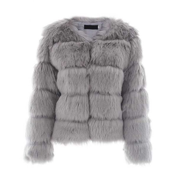 women's faux coats fur fox imitation women female short long sleeve artificial faux-fur, Black
women's faux coats fur fox imitation women female short long sleeve artificial faux-fur, Black