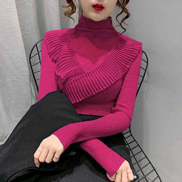 women's sweaters autumn winter 2022 women knitted sweaters pullover turtleneck long sleeve slim elastic sweaters ladies knitwear clothi, White;black
women's sweaters autumn winter 2022 women knitted sweaters pullover turtleneck long sleeve slim elastic sweaters ladies knitwear clothi, White;black