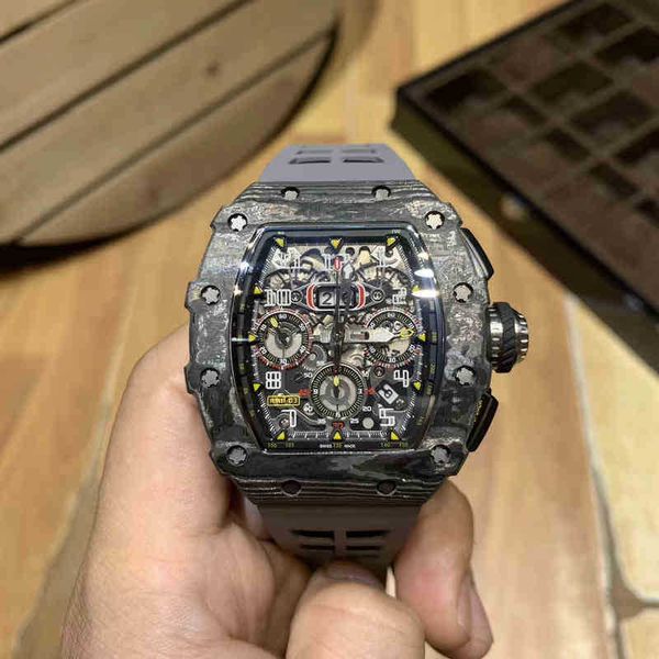 business leisure richa rm carbon fiber personalized multifunctional timing men's automatic mechanical watch tape tide
business leisure richa rm carbon fiber personalized multifunctional timing men's automatic mechanical watch tape tide