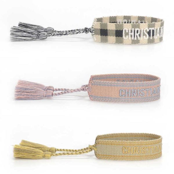 women's luxury fashion bracelets d brand designer bangle letter embroidery bracelet hand woven jewelry bohemian rope trinket men girl f, Golden;silver
women's luxury fashion bracelets d brand designer bangle letter embroidery bracelet hand woven jewelry bohemian rope trinket men girl f, Golden;silver