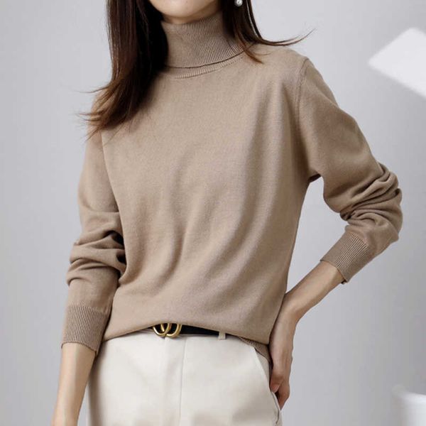 women's sweaters women knitwears pure cotton knitted sweaters turtleneck long sleeve solid color pullovers female clothes t221019, White;black
women's sweaters women knitwears pure cotton knitted sweaters turtleneck long sleeve solid color pullovers female clothes t221019, White;black