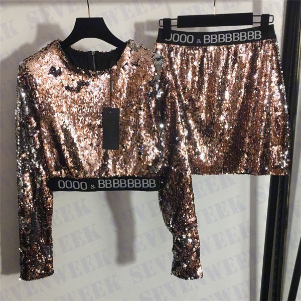 shiny sequins t shirts dress two piece for women party nightclub skirts pullover sets womens high grade clothing, White
shiny sequins t shirts dress two piece for women party nightclub skirts pullover sets womens high grade clothing, White