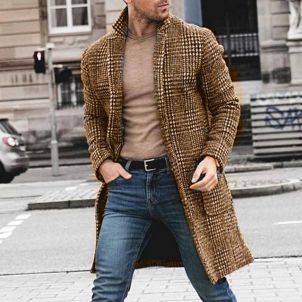 men's fur faux fur retro houndstooth print young men woolen coat autumn turn-down collar mid-length jacket men winter long sleeve pocke, Black
men's fur faux fur retro houndstooth print young men woolen coat autumn turn-down collar mid-length jacket men winter long sleeve pocke, Black