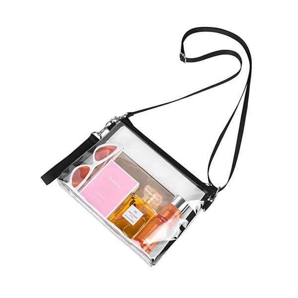 clear bag stadium approved pvc crossbody bag transparent purse and adjustable strap for sports event concert festival
clear bag stadium approved pvc crossbody bag transparent purse and adjustable strap for sports event concert festival