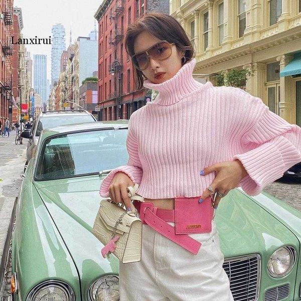 women's sweaters knitted crop sweater turtlenecks for women loose long sleeve waist korean fashion pullover winter hem warm jumper t221, White;black
women's sweaters knitted crop sweater turtlenecks for women loose long sleeve waist korean fashion pullover winter hem warm jumper t221, White;black