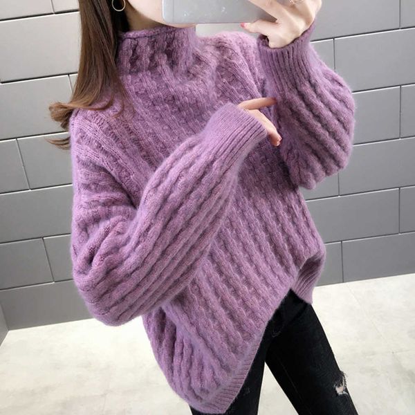 women's sweaters 2022 autumn winter thick warm korean style turtleneck knitted sweater women long sleeve jumper pullover female knitwea, White;black
women's sweaters 2022 autumn winter thick warm korean style turtleneck knitted sweater women long sleeve jumper pullover female knitwea, White;black