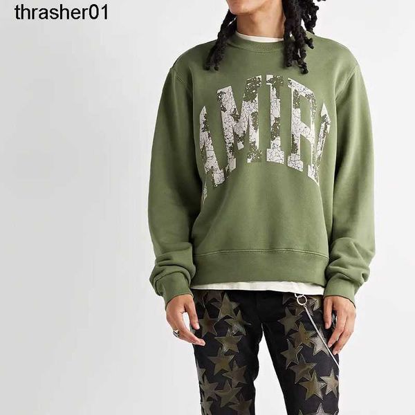 men's hoodies designer sweatshirts amirs fashion brand winter couple loose foam letter printing round neck sweater long sleeve hoodie, Black
men's hoodies designer sweatshirts amirs fashion brand winter couple loose foam letter printing round neck sweater long sleeve hoodie, Black