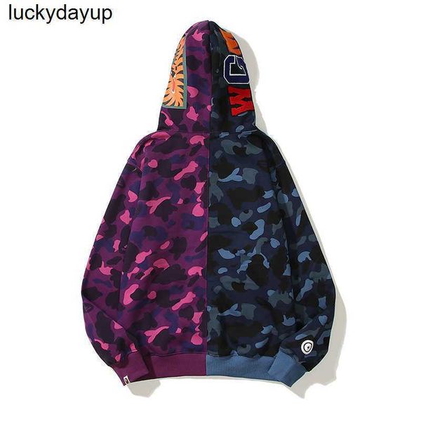 men's hoodies designer sweatshirts printed ape fashion brand camouflage shark head zipper head men's women's sweater jacket h, Black
men's hoodies designer sweatshirts printed ape fashion brand camouflage shark head zipper head men's women's sweater jacket h, Black