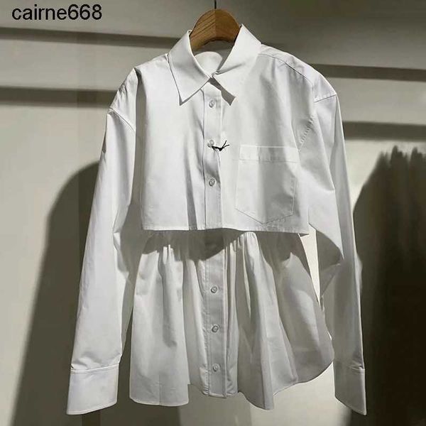 women's blouses designer shirts brand autumn new fake two alexanders pleated long sleeve shirt dress wangs, White
women's blouses designer shirts brand autumn new fake two alexanders pleated long sleeve shirt dress wangs, White