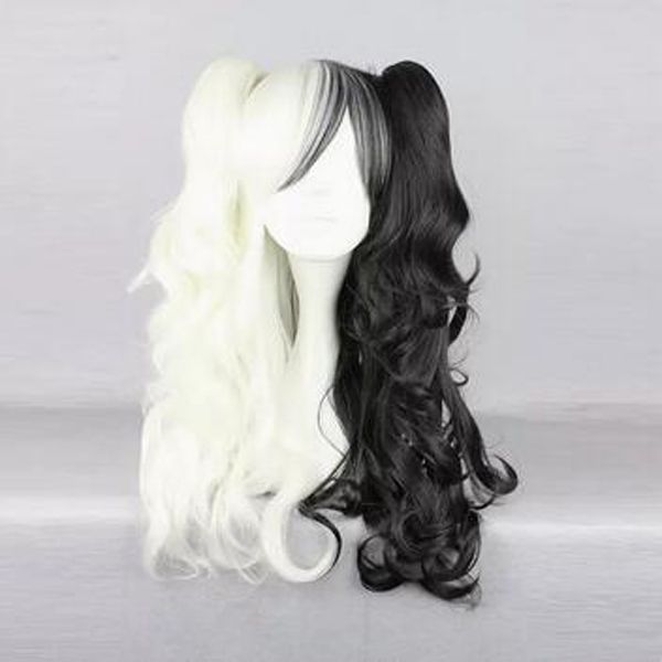 anime black and white bear female cos wig half black half white long curl wig
anime black and white bear female cos wig half black half white long curl wig