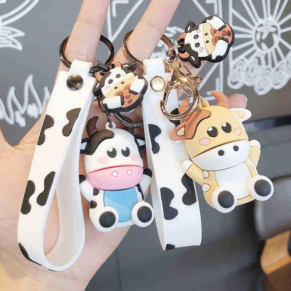keychains cartoon sitting little cow doll key simple car couple bag pendant small gift, Silver
keychains cartoon sitting little cow doll key simple car couple bag pendant small gift, Silver