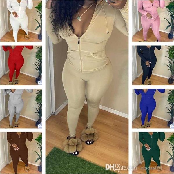 autumn womens wear solid color zipper two piece jogger sets hooded cardigan jackets slim fit sports leisure suit, Gray
autumn womens wear solid color zipper two piece jogger sets hooded cardigan jackets slim fit sports leisure suit, Gray
