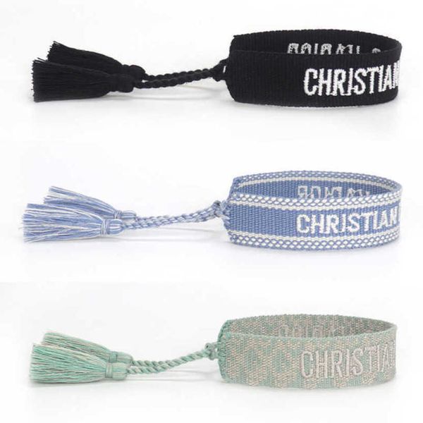 fashion luxury women's bracelets d brand designer bangle letter embroidery bracelet hand woven jewelry bohemian rope trinket men girl f, Golden;silver
fashion luxury women's bracelets d brand designer bangle letter embroidery bracelet hand woven jewelry bohemian rope trinket men girl f, Golden;silver