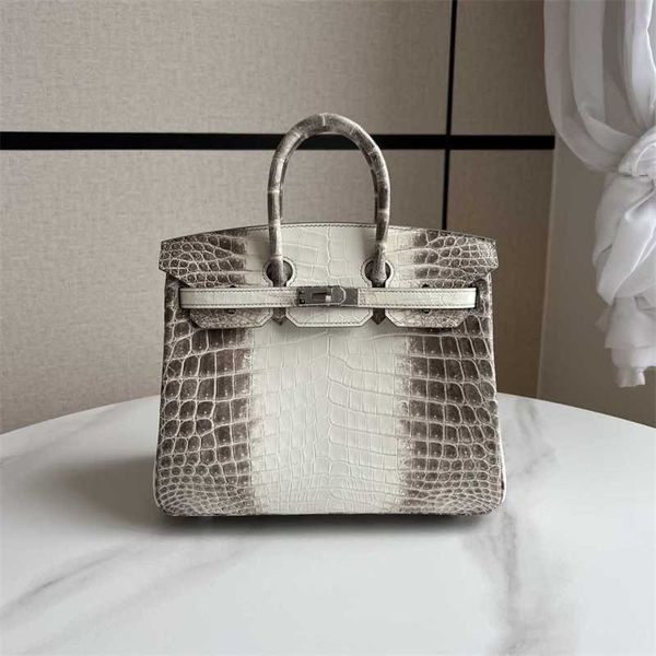 designers handbags birkin bags designer full hand sewing wax thread bag 25cm himalayan crocodile leather high-end handbag silver buckle ayw
designers handbags birkin bags designer full hand sewing wax thread bag 25cm himalayan crocodile leather high-end handbag silver buckle ayw
