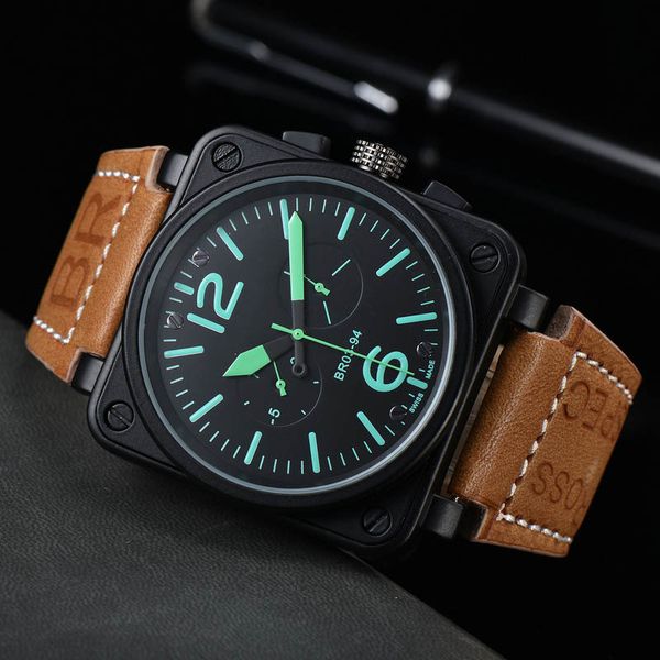 2022 men's luxury mechanical watch business leisure five needle multi-function timing scratch resistant belt watches, Slivery;brown
2022 men's luxury mechanical watch business leisure five needle multi-function timing scratch resistant belt watches, Slivery;brown